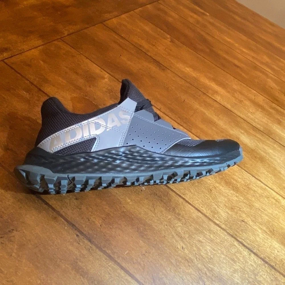 Adidas Vigor Bounce K Running Shoes Black Gray Men's 7.0